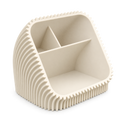White Burrow Desk Organizer, transparent background