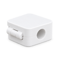 White hinged Cable Holder, transparent background