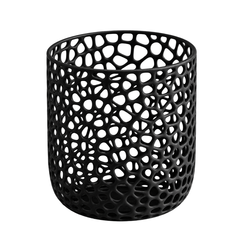 Black Mesh Cup on a transparent background