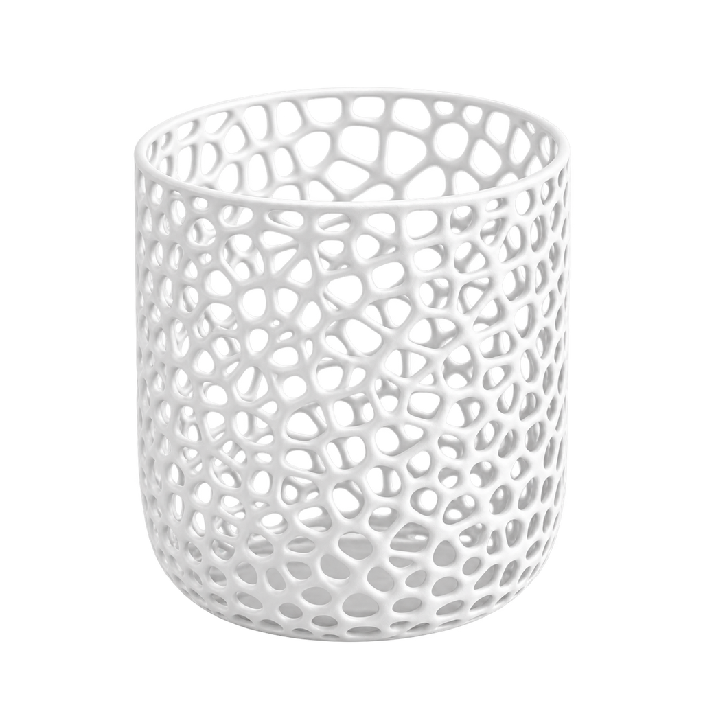 White Mesh Cup on a transparent background